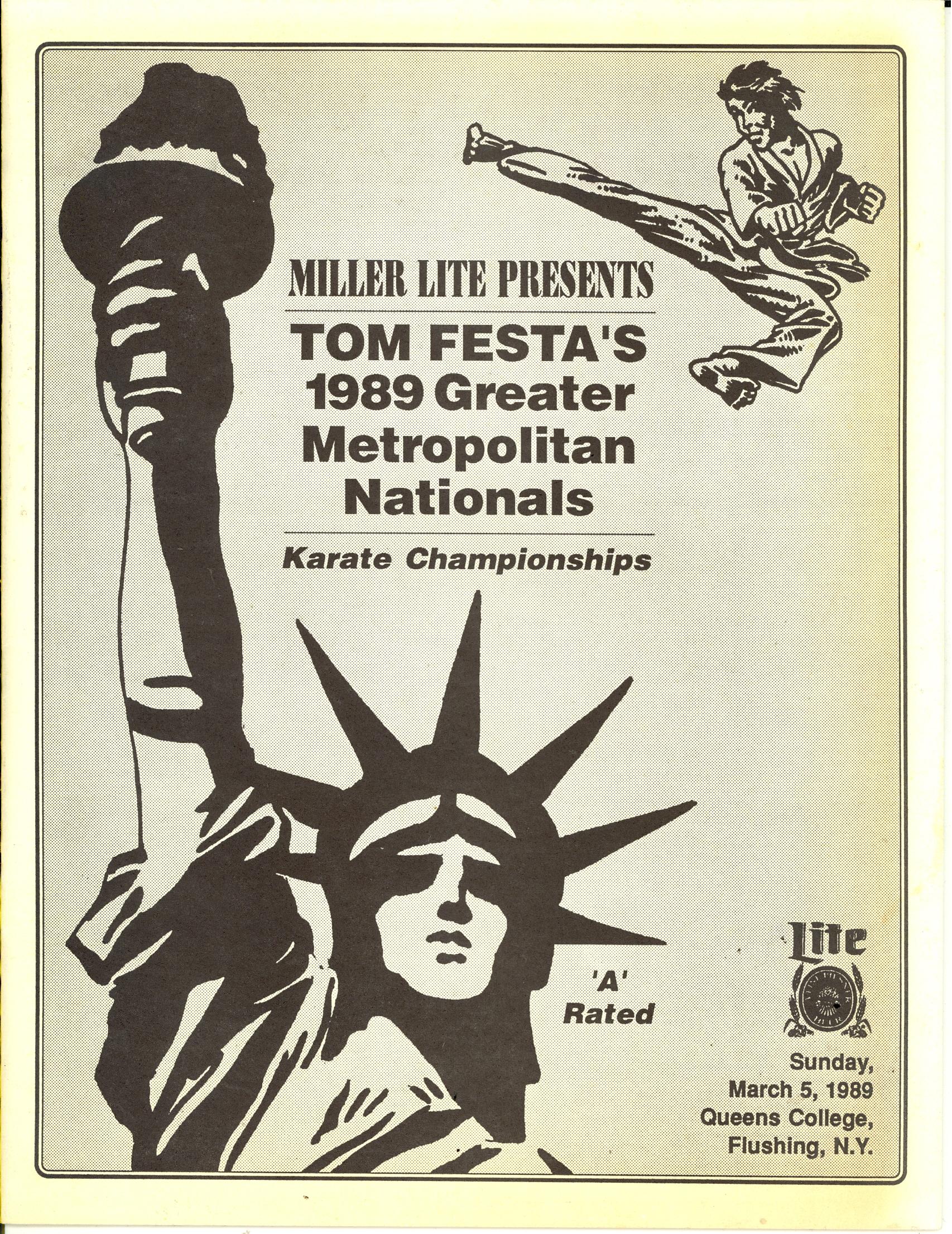 1989 Greater Metropolitan Nationals Program